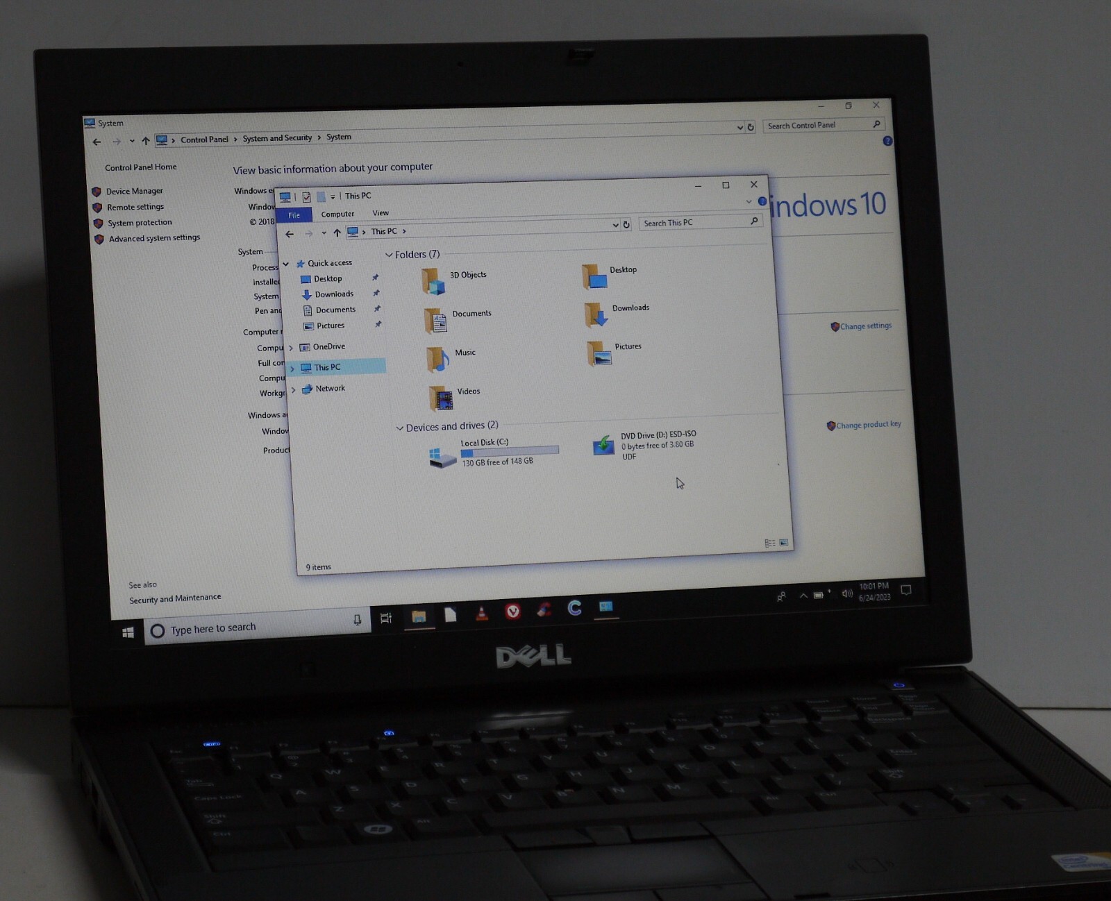Dell Latitude E6400 Core 2 Duo P8700 4gb 160gb hdd Laptop. Please read.