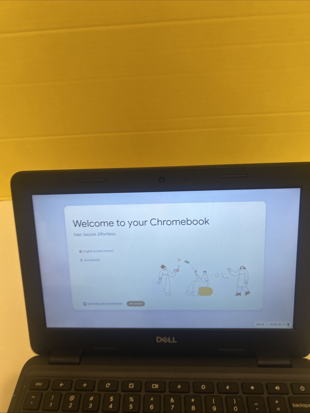 Dell 3100 Touchscreen Chromebook Working Great Bezel Read Description