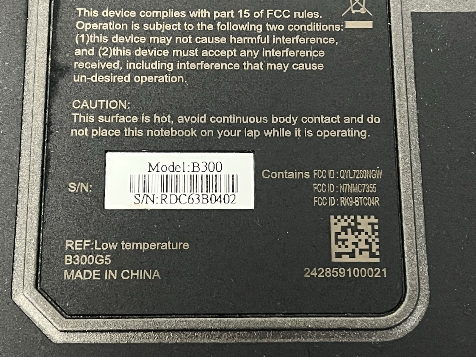 Getac B300 G5 Rugged Touch 13.3″ i5-4300M 2.60GHz 4GB Ram 128GB SSD 12680 Hours