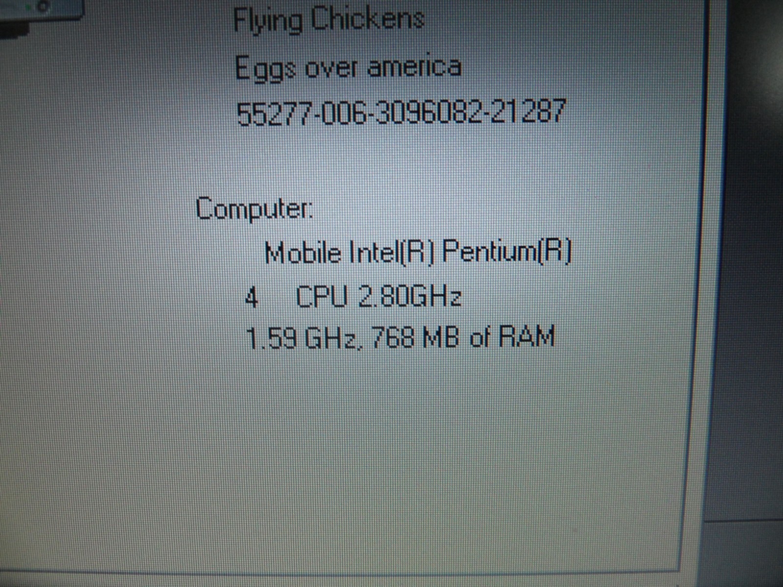 Dell Inspiron 1150 Laptop 4 Parts Booted Windows Hard Drive Wiped Key Missing *