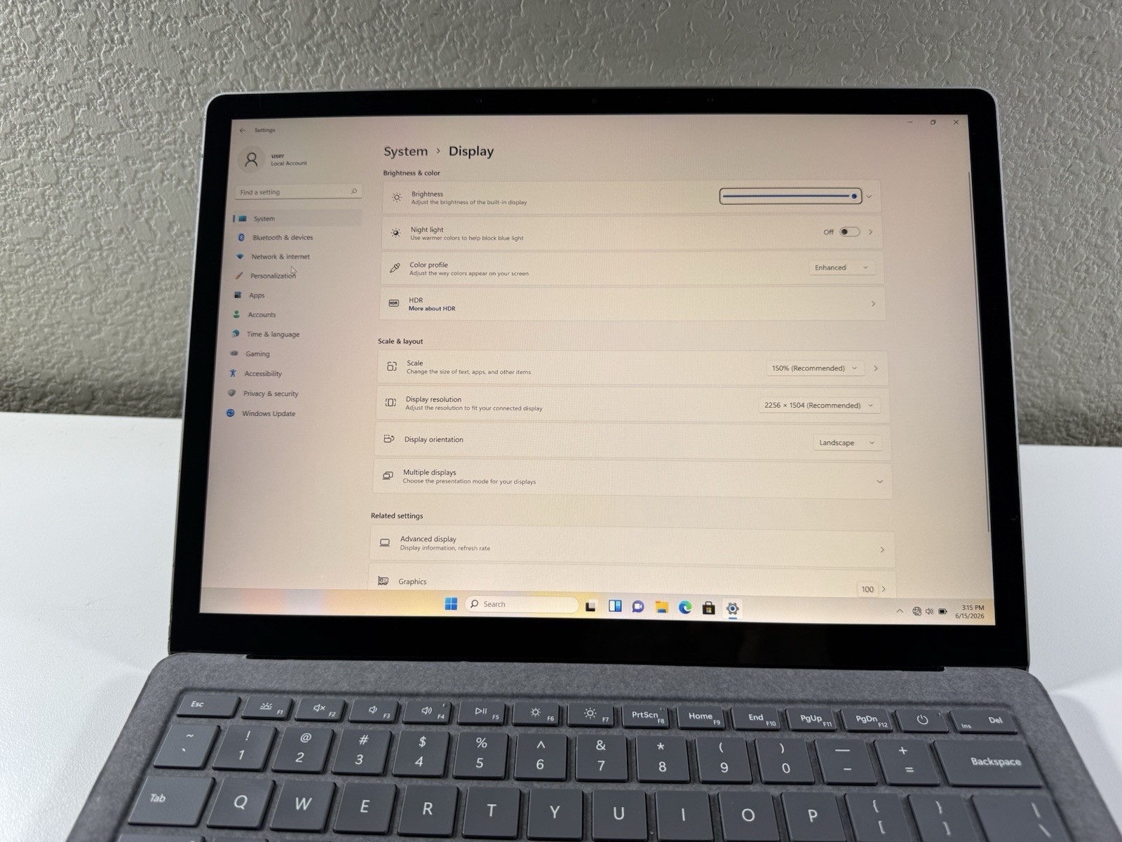 Microsoft Surface Laptop 5 13.5” 1950 Intel Core i7-1265U 16GB RAM 512GB NVME