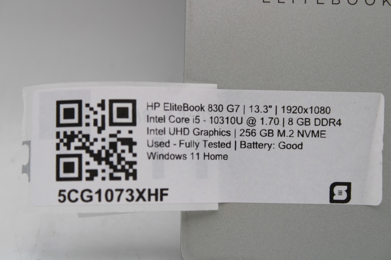 HP EliteBook 830 G7 _ i5-10310U @ 1.7 _ 8GB RAM _ 256GB SSD _ W11H