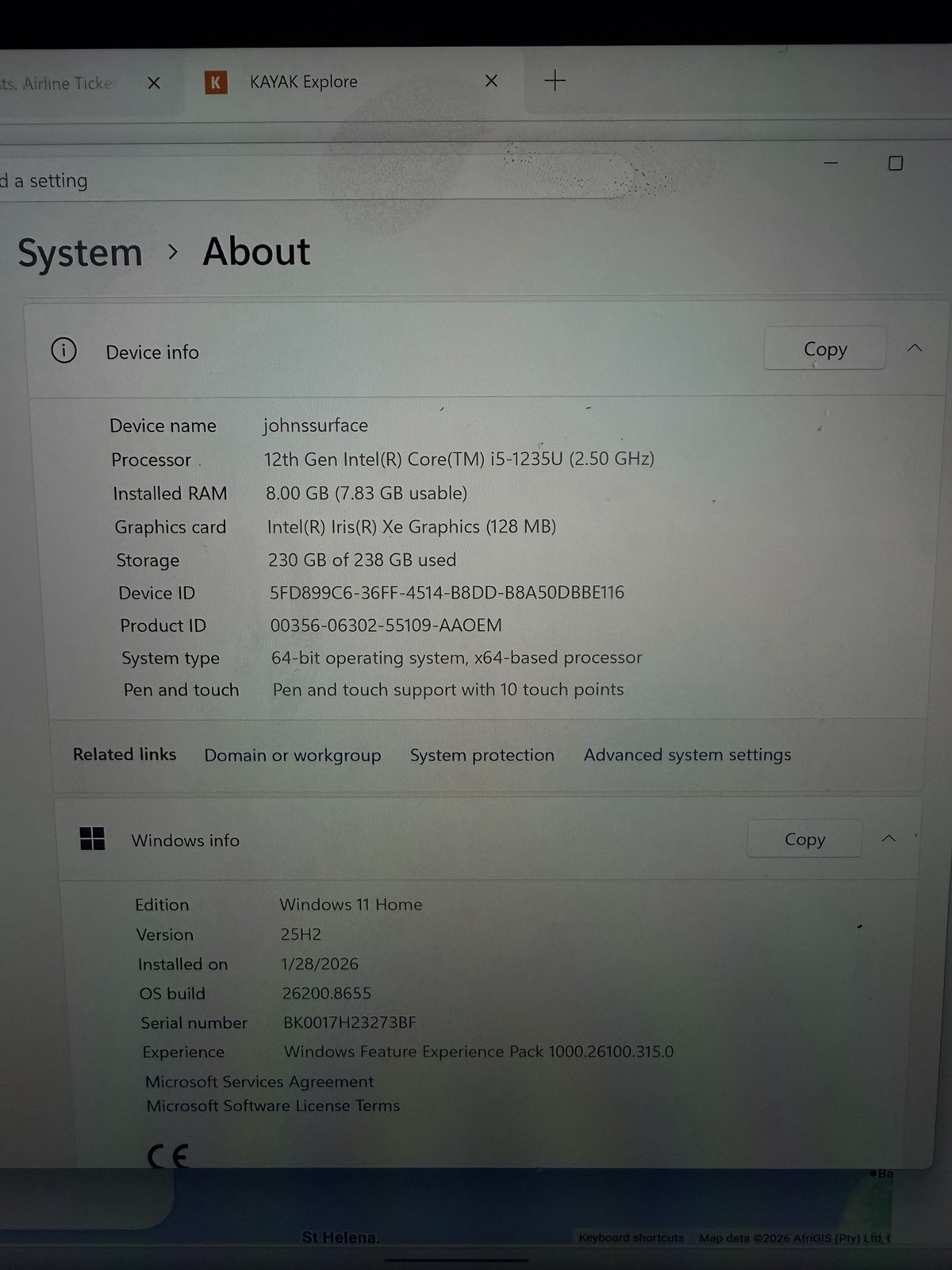 Microsoft Surface Pro 9 13″ (256GB SSD, Intel Core i5 12th Gen., 4.40 GHz, 8GB,