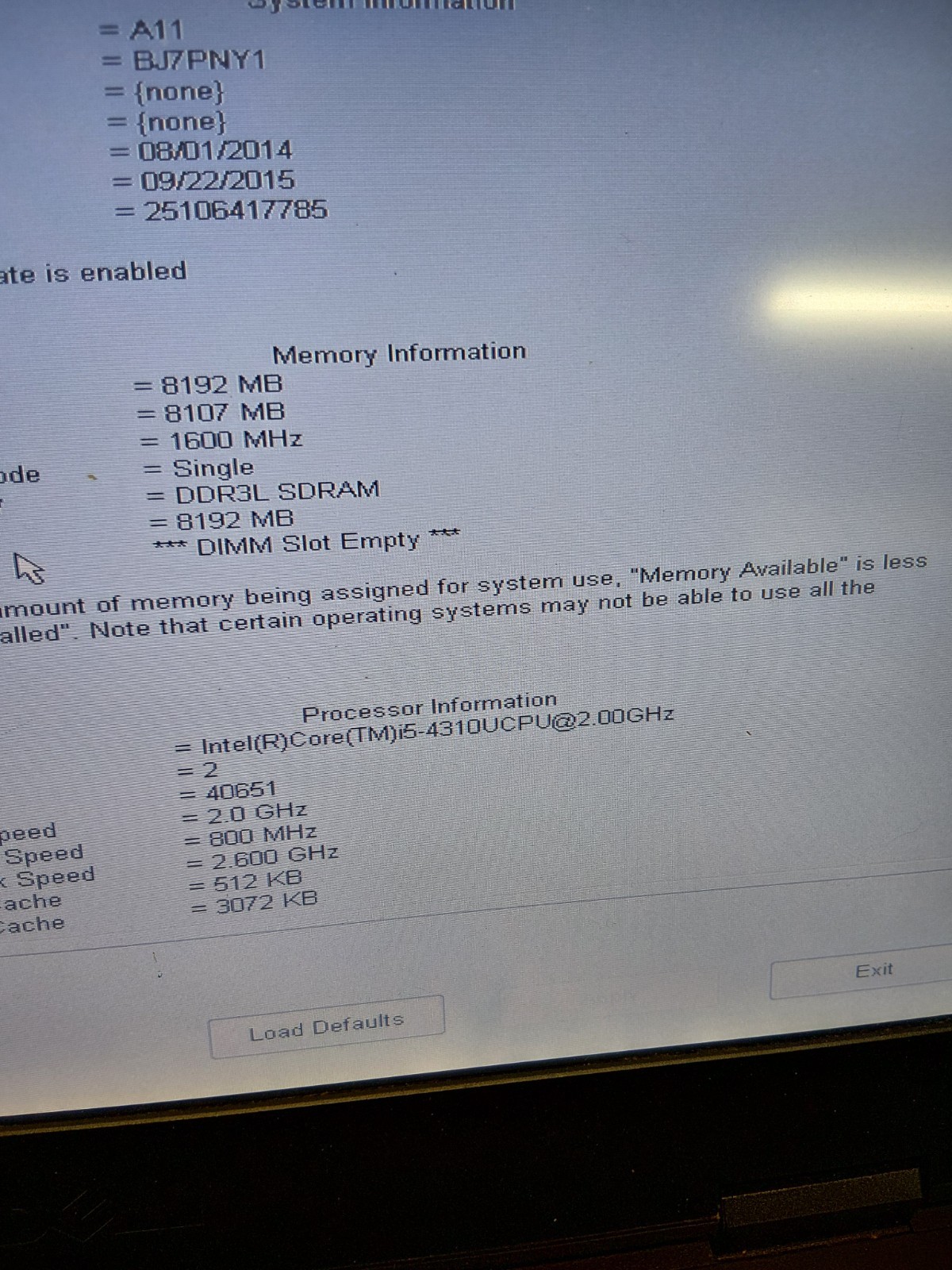 Dell Rugged 14-1504 i5-4th Gen-8GB NOHDD/CORD/BATTERY #922