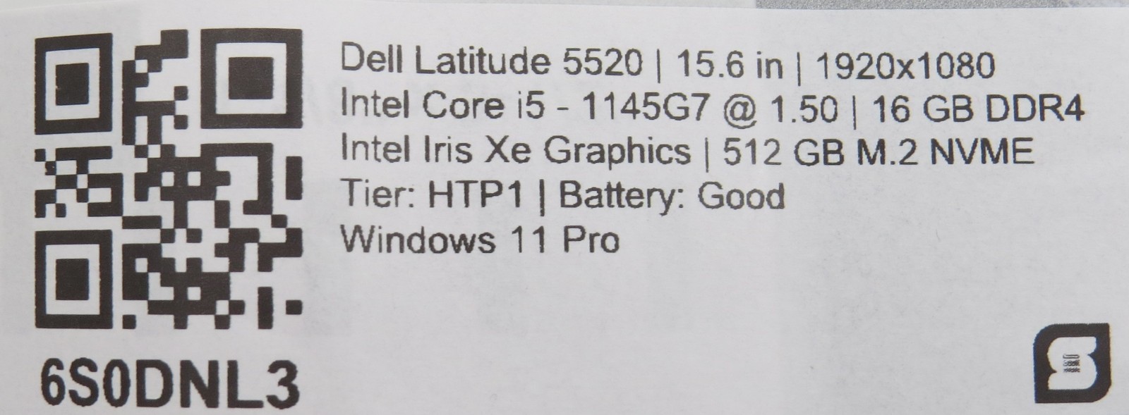 Dell Latitude 5520 | i5-1145G7 | 16GB DDR4 | 512GB SSD | 15.6″ | Win11 Pro
