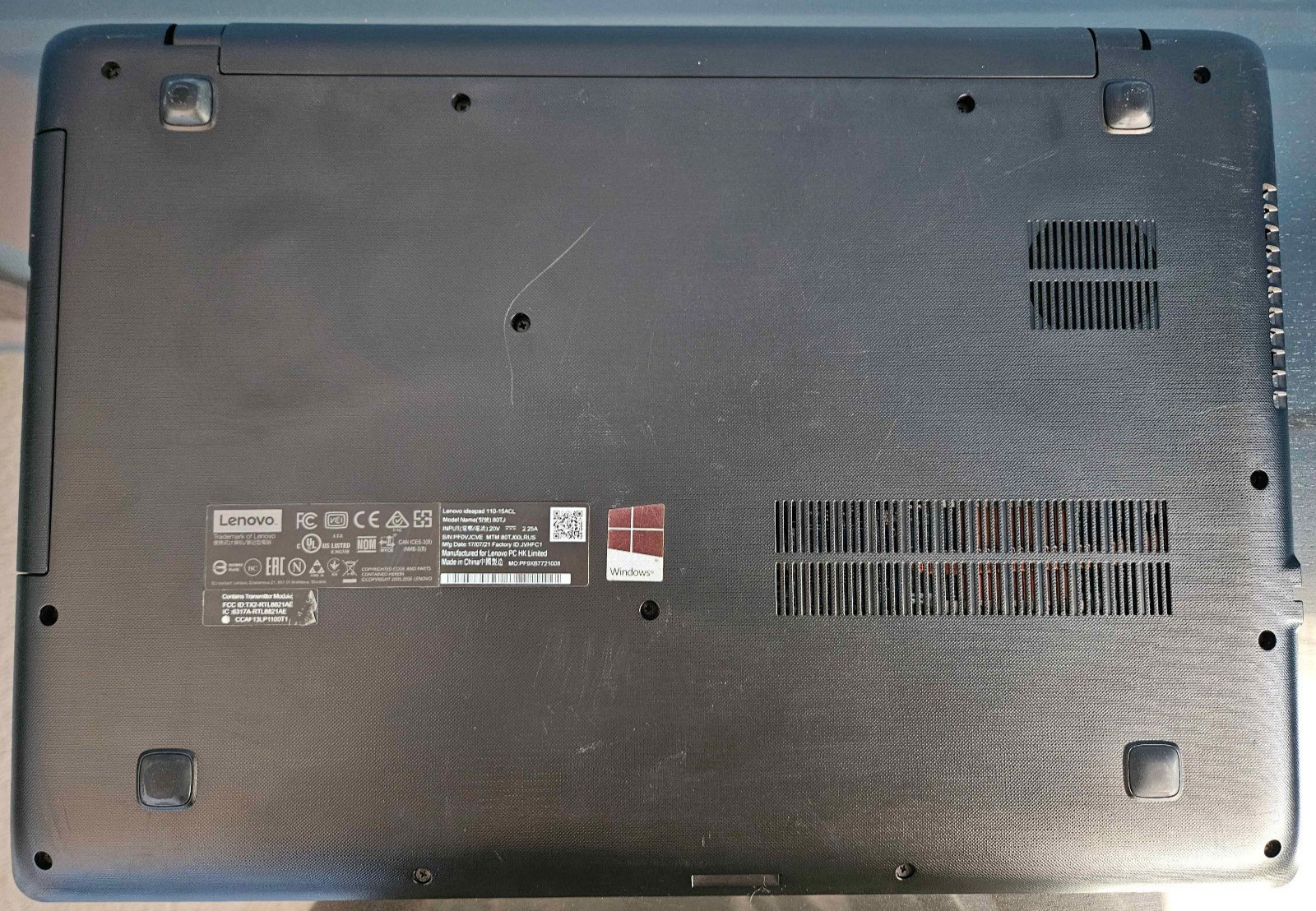 Lenovo IdeaPad 110-15ACL A6-730 4GB RAM 500GB SSD Linux Mint