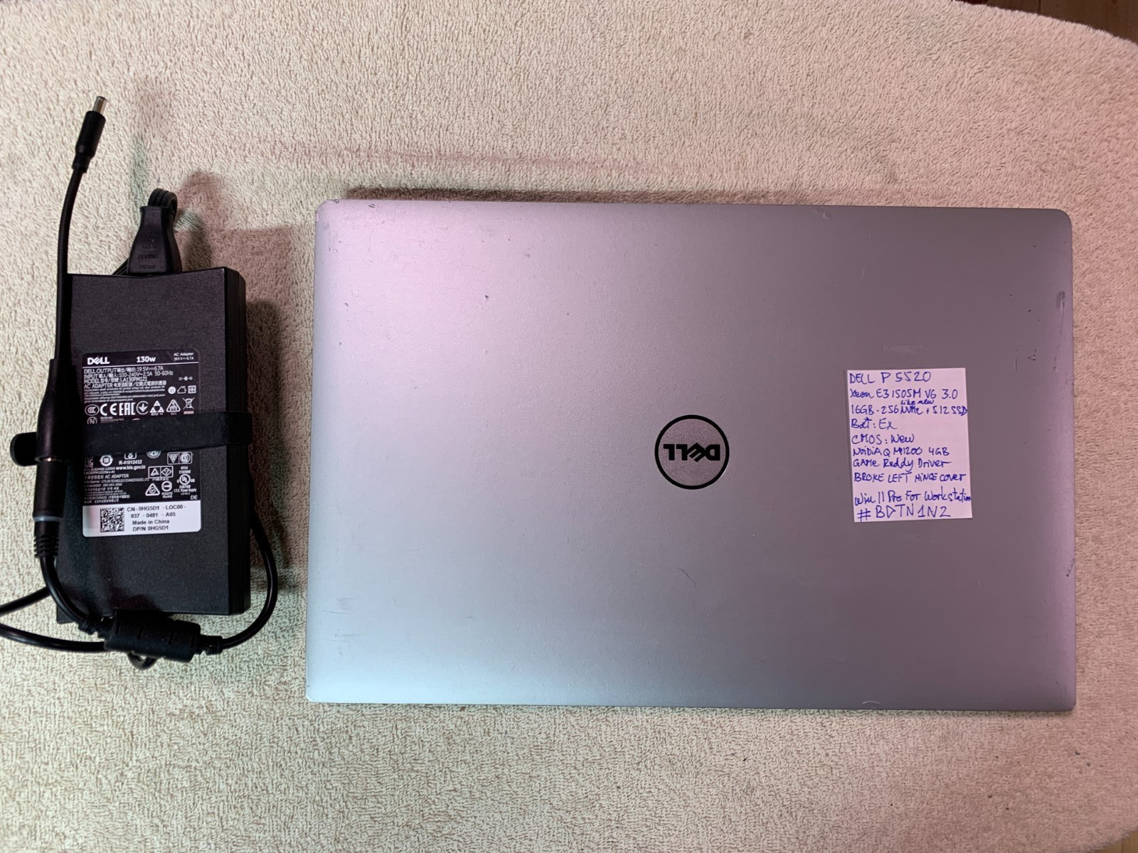 Dell Precision 5520 Nvidia M1200 Xeon E3 1505M, 16GB – 256GB +512 Windows 11 Pro