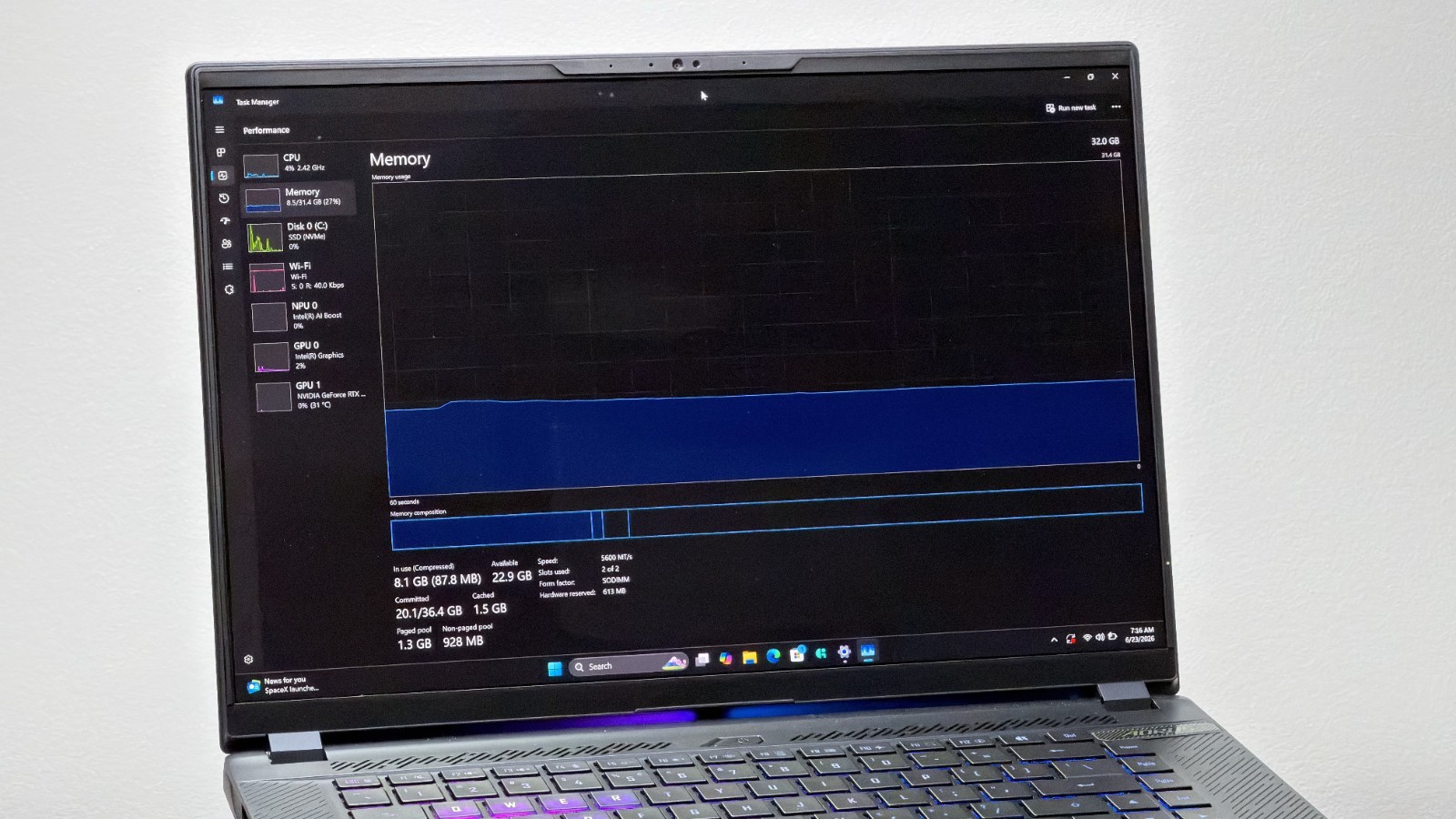 GIGABYTE AORUS MASTER 16 RTX 5080 Gaming Laptop – 240Hz 2560×1600 OLED