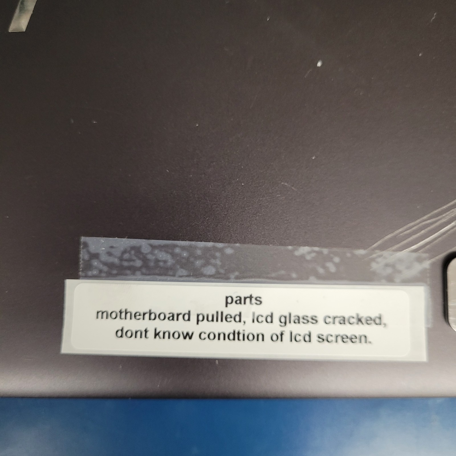 HP Envy 15bq075nr Laptop – Motherboard Pulled LCD Glass Cracked FOR PARTS