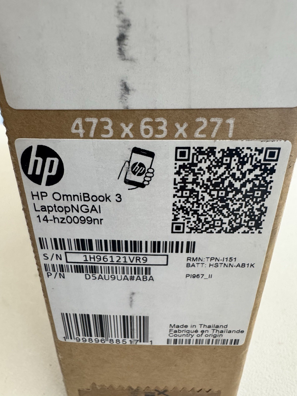 HP OmniBook 3 LaptopNGAI 14-hz0099nr 14” 512GB 16GB Ram
