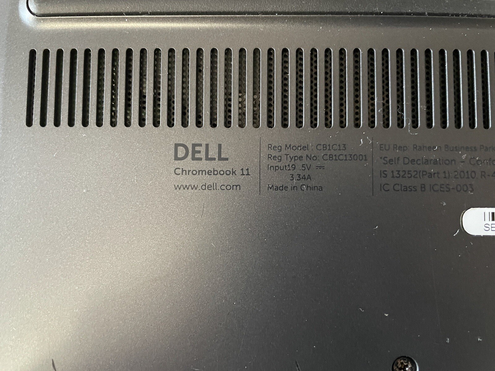 Dell CB1C13 11.6″ 4GB RAM 16GB SSD Chromebook – Black