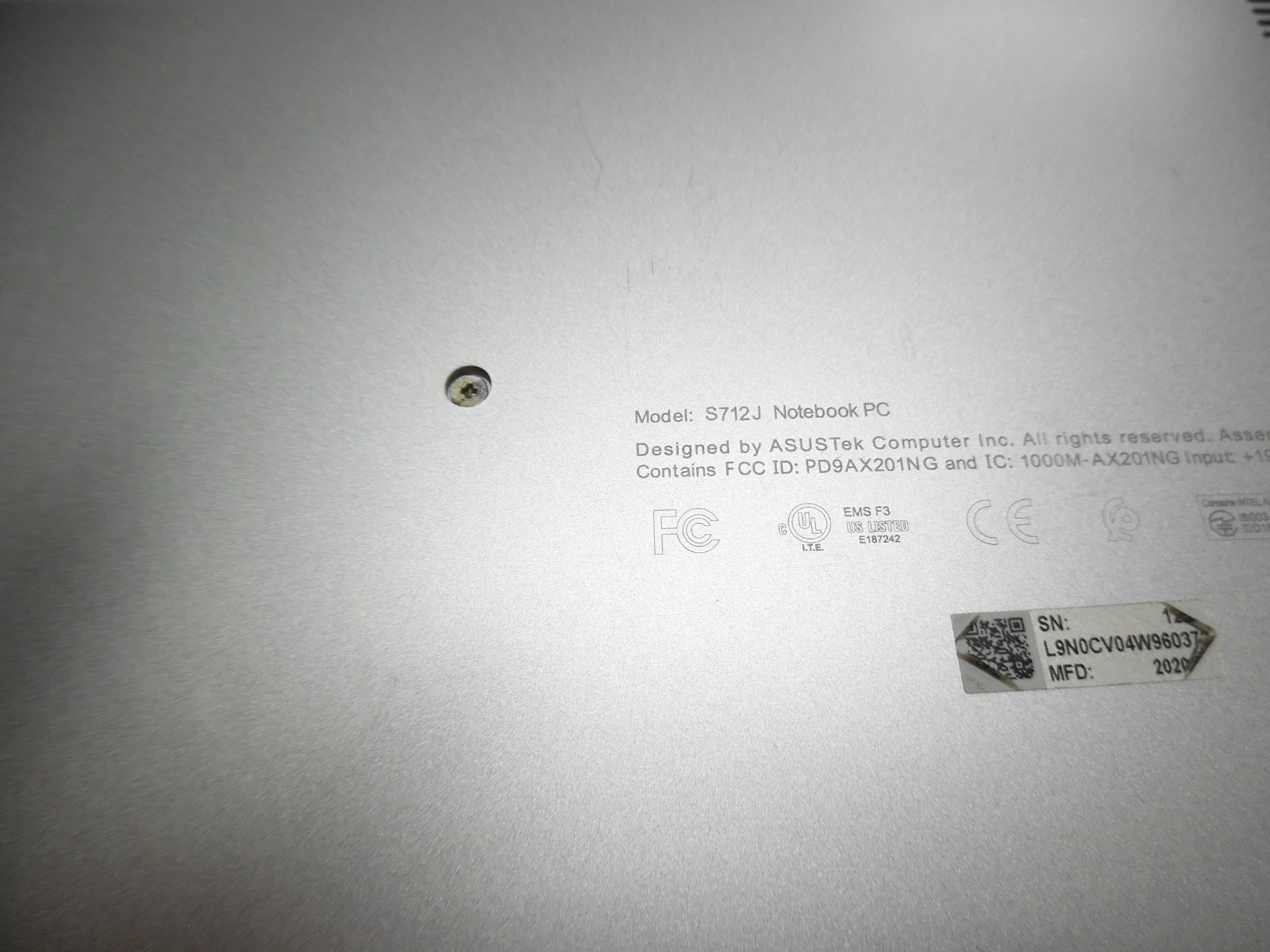 ASUS Vivobook 17-S712J Notebook—PARTS ONLY/ FOR REPAIRS