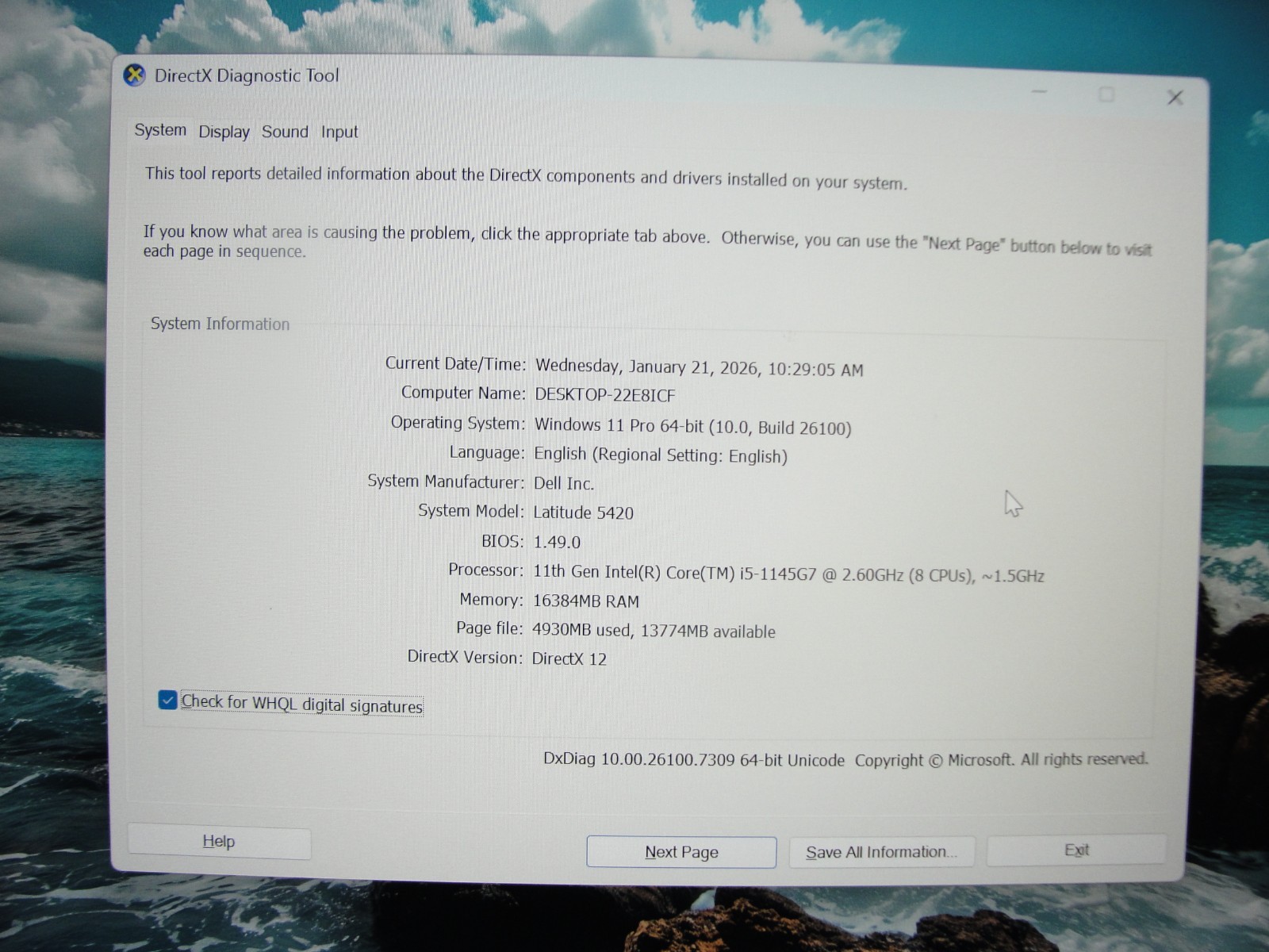 Dell Latitude 5420 14″FHD Core i5-1145G7 2.6GHz 16GB RAM 512GB SSD Intel Iris Xe