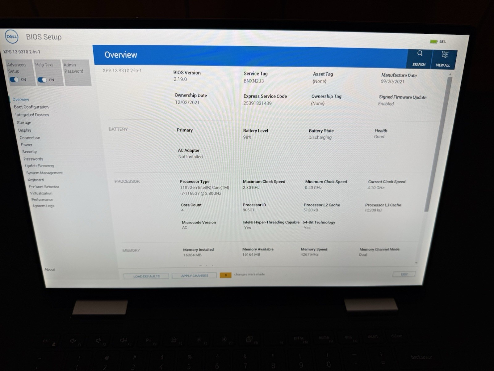 Dell XPS 13 9310 2-in1, i7-1270P, 16GB, 512GB, Win 11 Pro, Great, Touchscreen