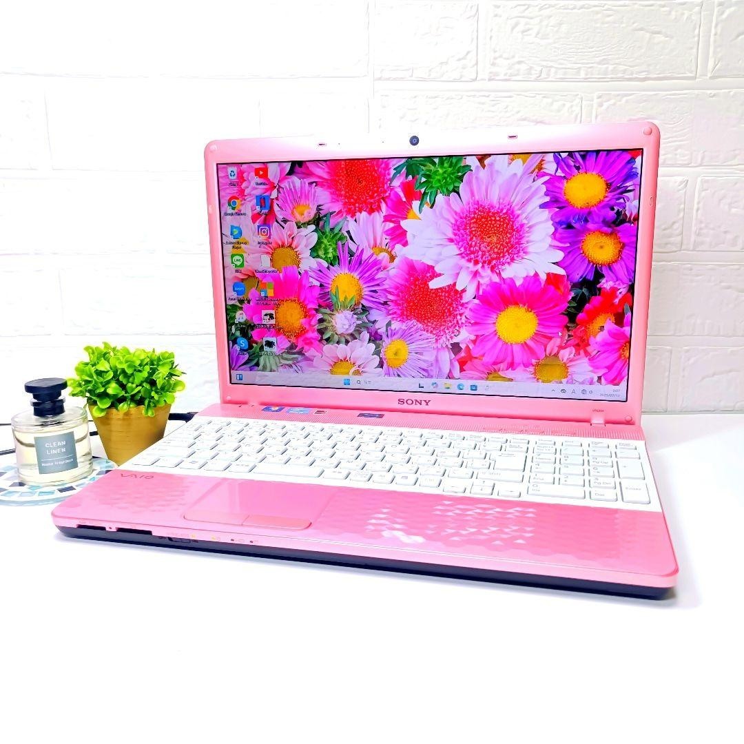 SONY VAIO pink notebook laptop i5 16 in 8GB SSD 500GB DVD Windows 11 JP Used