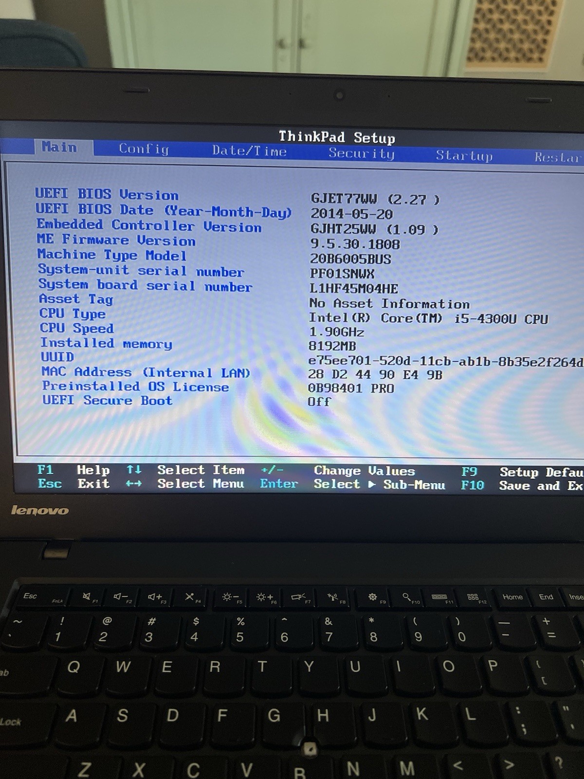 Lenovo Thinkpad T440 14″ Laptop Intel i5-4300U 1.9GHz Dual Core 8GB