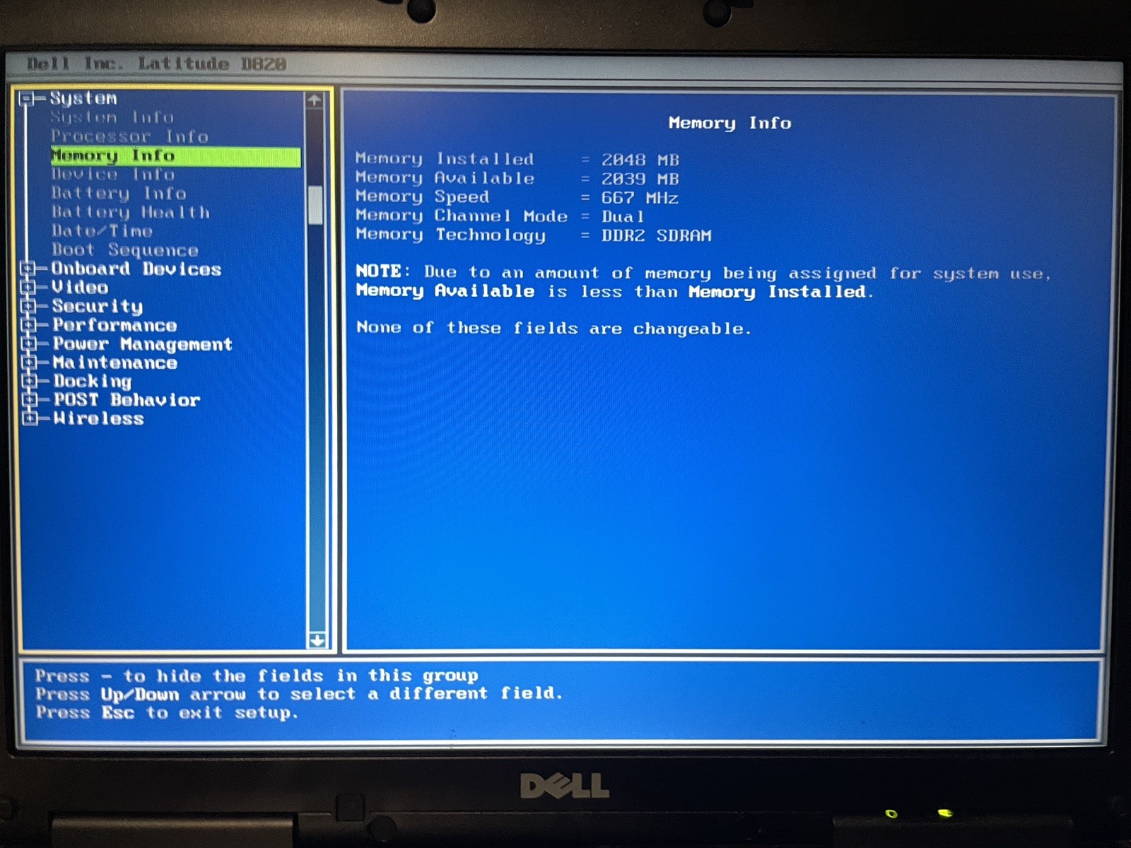 Dell Latitude D820 Retro Windows XP Laptop