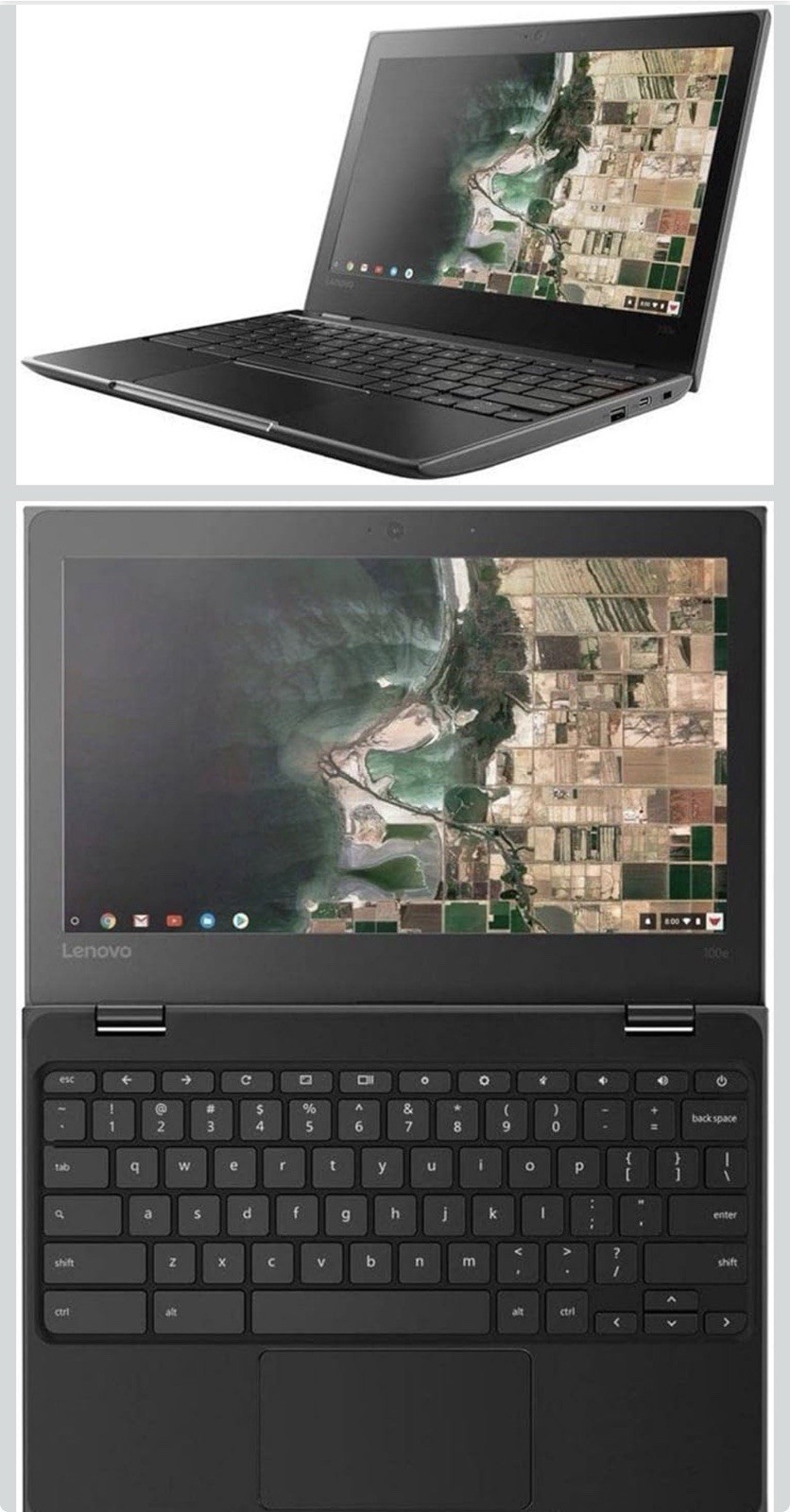 Lenovo 100e Gen 2 Chromebook 11.6” 4GB 32GB WiFi Black 81MA0002US