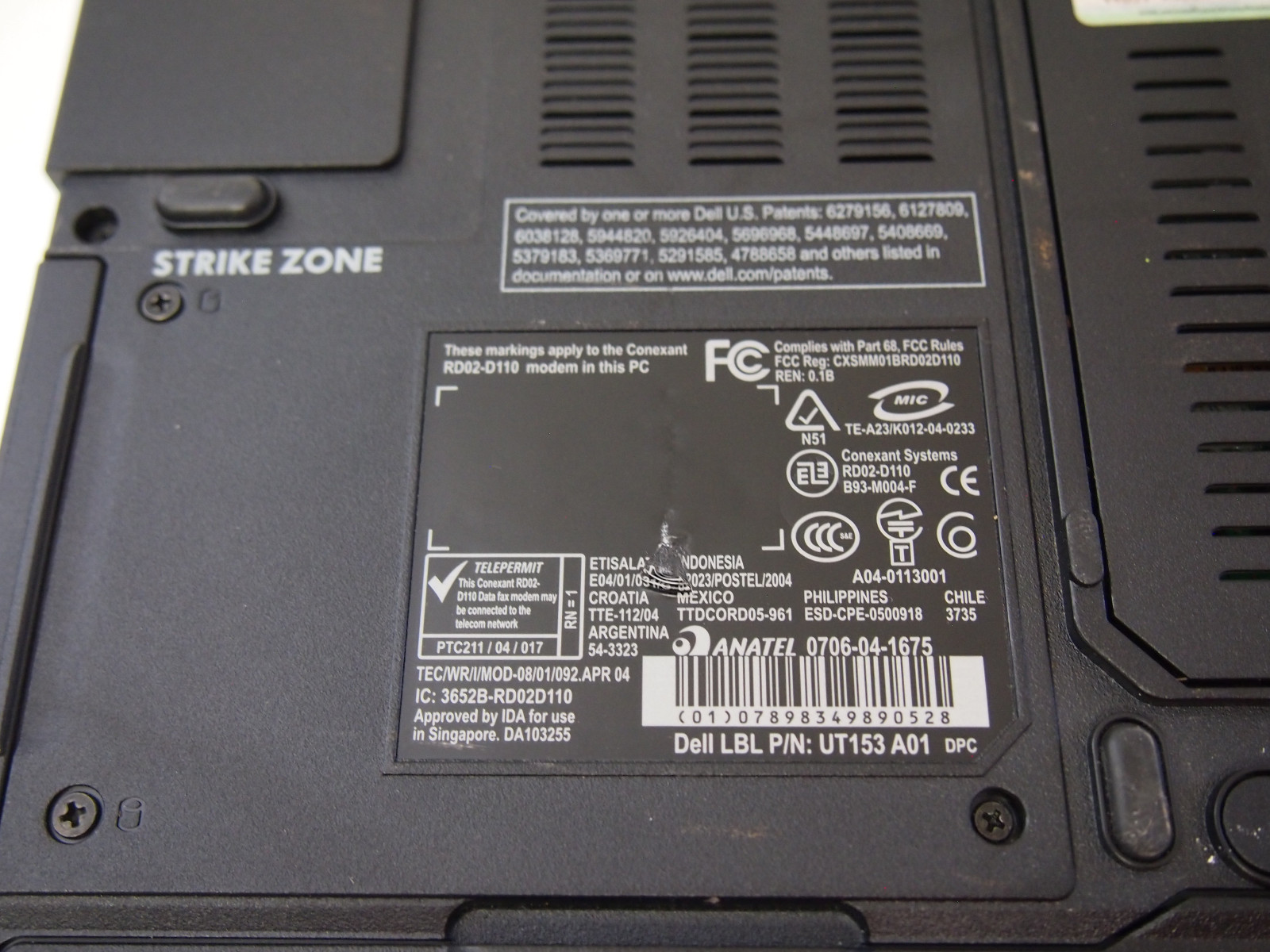 Dell Inspiron Laptop UNKOWN WORKING ORDER NO POWER CORD FOR PARTS