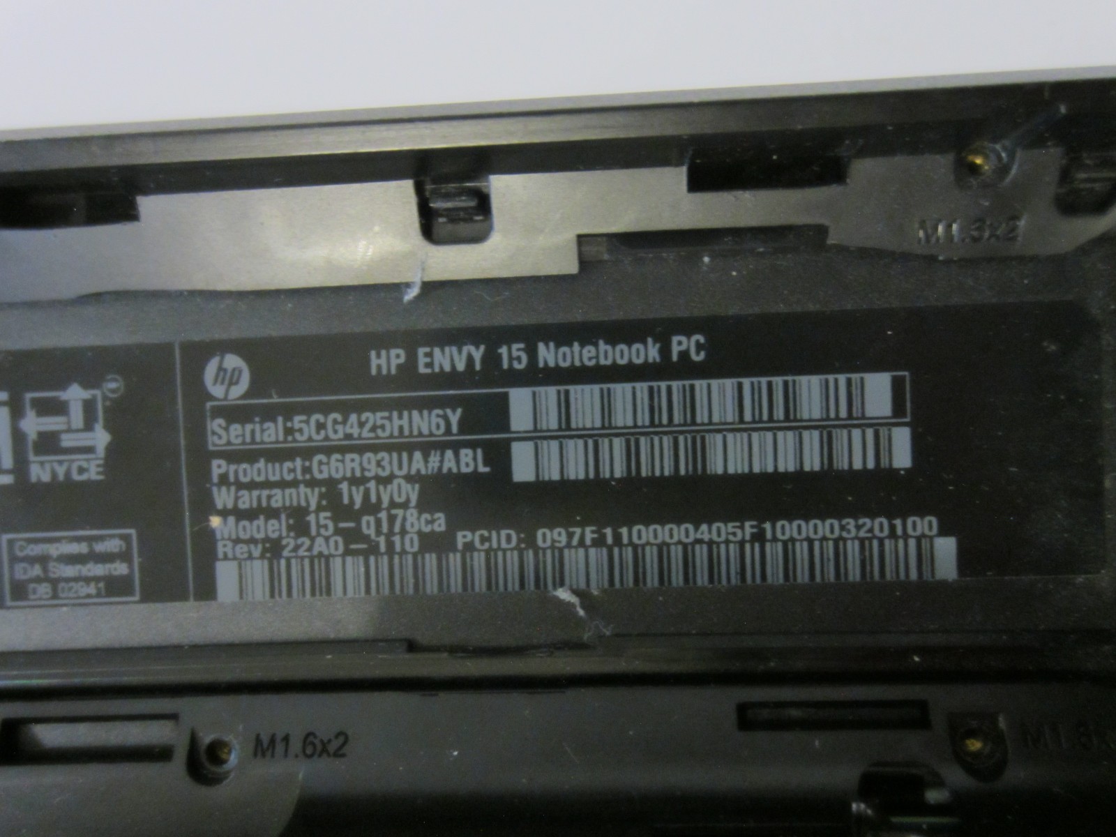 HP ENVY 15-Q178CA 15.6″ Intel i7-4712HQ 2.3GHz NVIDIA GTX 850M Beats AS-IS Parts