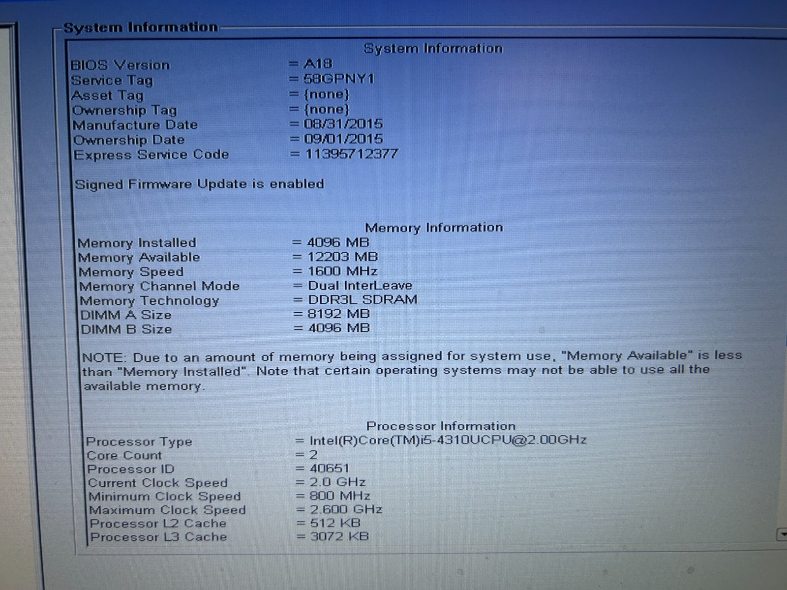 DELL LATITUDE 5404, Intel Core i5-4310U, 2.00 GHz, 12 GB RAM, 512 GB M.2