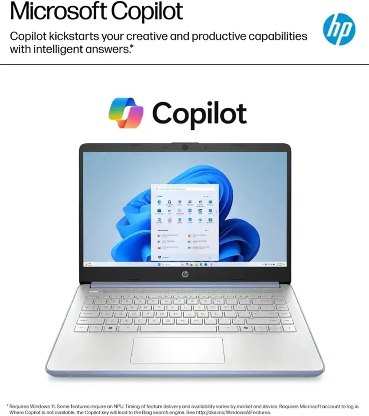 📍HP 14 in Laptop Intel Processor N150 16GB RAM 128GB UFS Copilot AI – Win11Pro