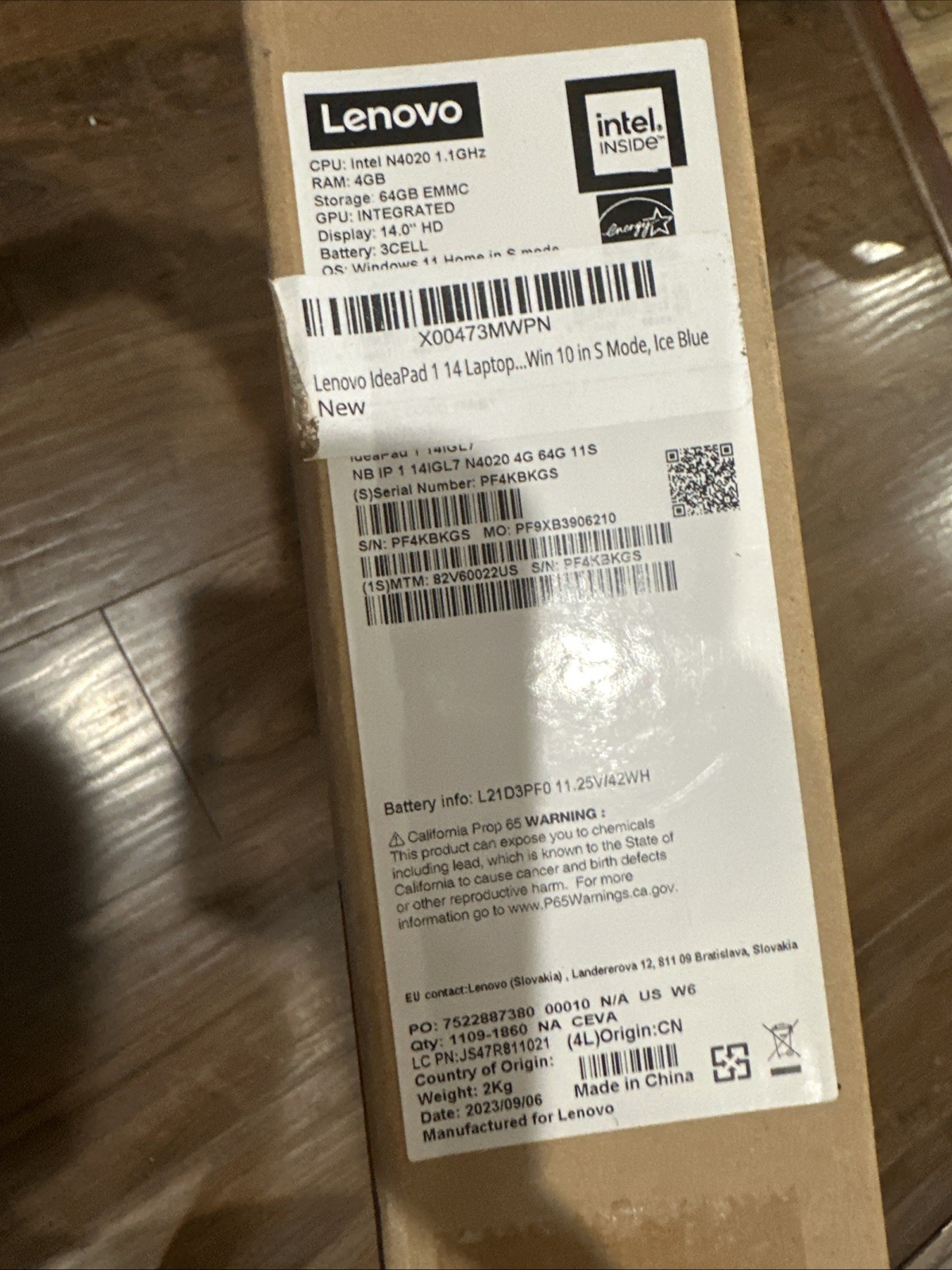 BRAND NEW Lenovo IdeaPad 1 14 Laptop Windows 10 S Mode