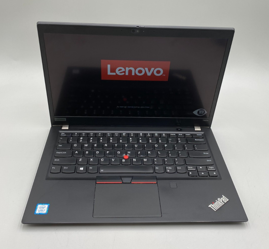 Lenovo ThinkPad T490s 14″ i7-8565U 1.8GHz 256GB SSD 16GB DDR4 Black Laptop Good