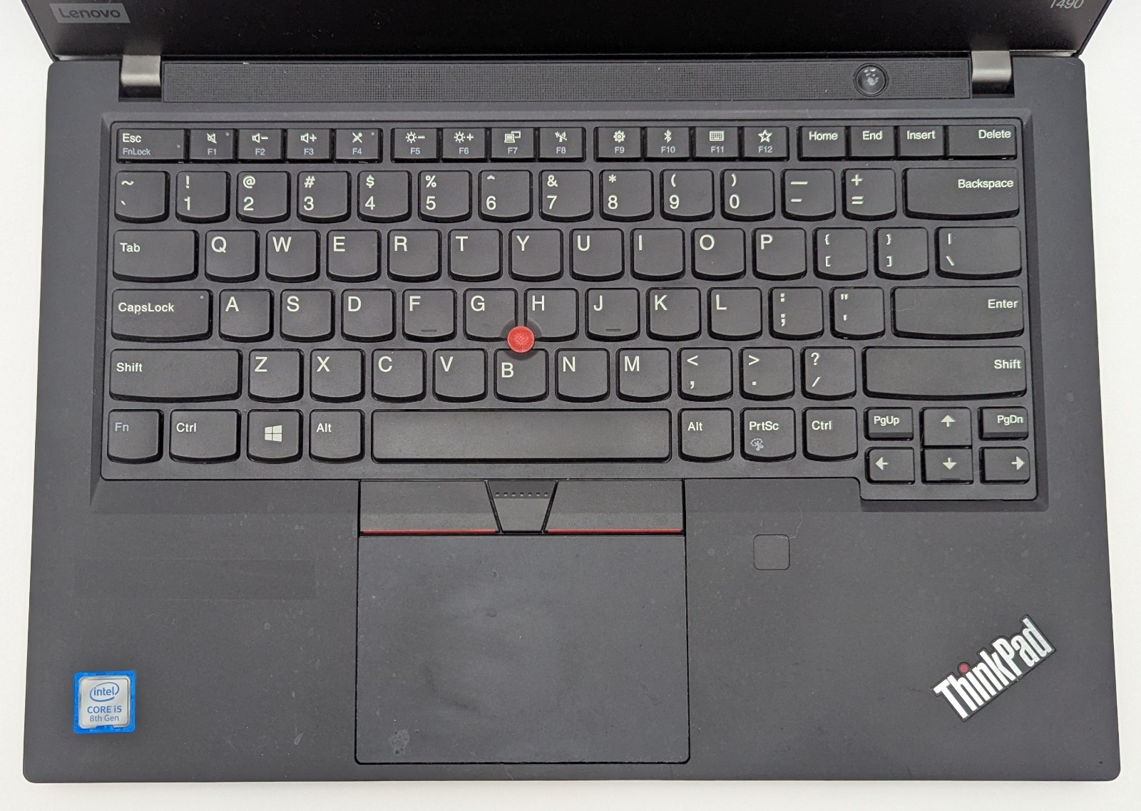 Incomplete Lenovo ThinkPad T490 14″ Laptop i5-8265U 16GB RAM – *BAD TOUCHPAD*