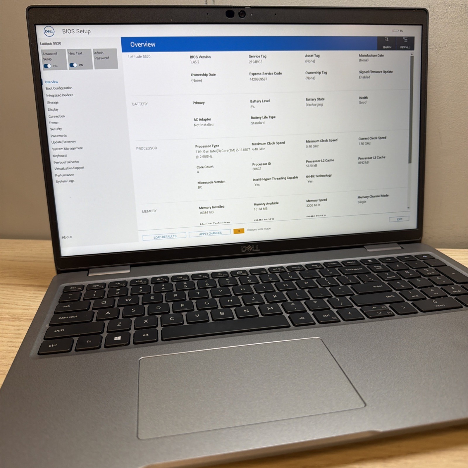 Dell Latitude 5520 i5-1145G7 16GB 512GB SSD 15″ FHD No OS – Good Battery