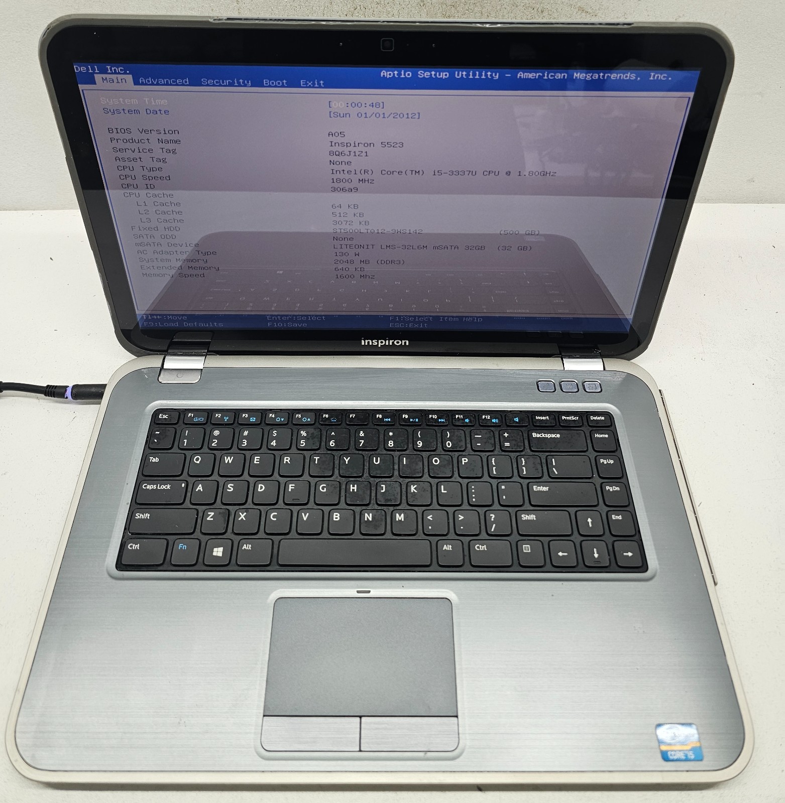 Dell Inspiron 15z – 5523 Laptop Intel Core i5-3337U 2GB Ram 500GB HDD NO OS (FL)