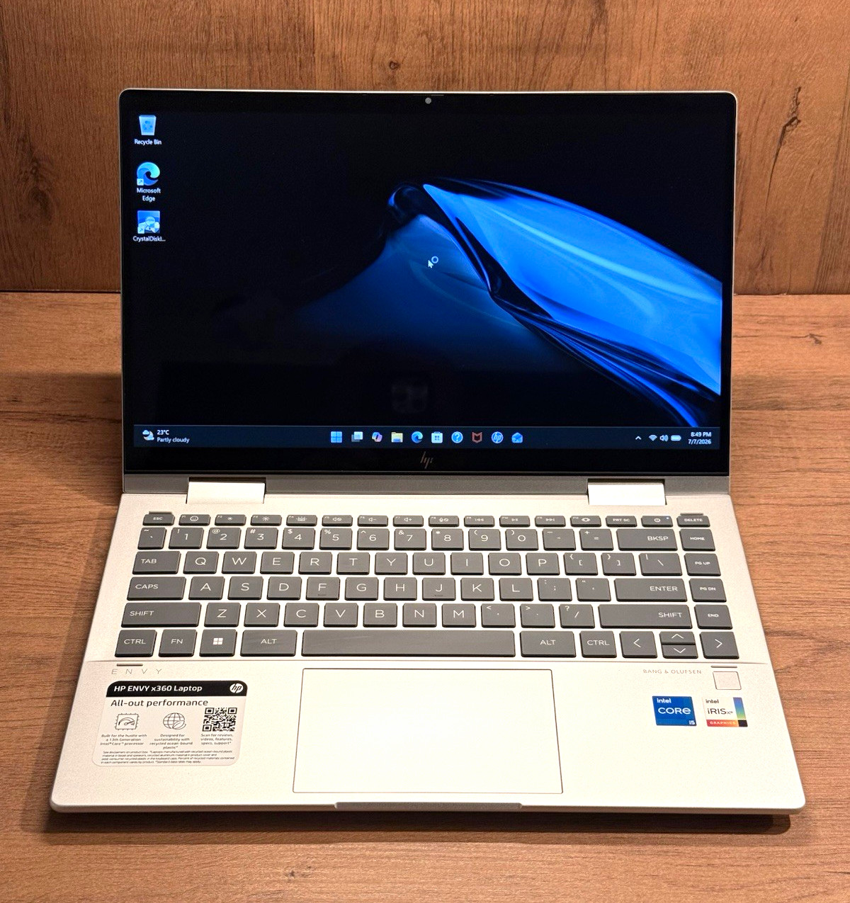 PREMIUM HP ENVY x360 14″ i5-1335U 8GB 512GB Touch ID Win11 Aluminum VERY GOOD!
