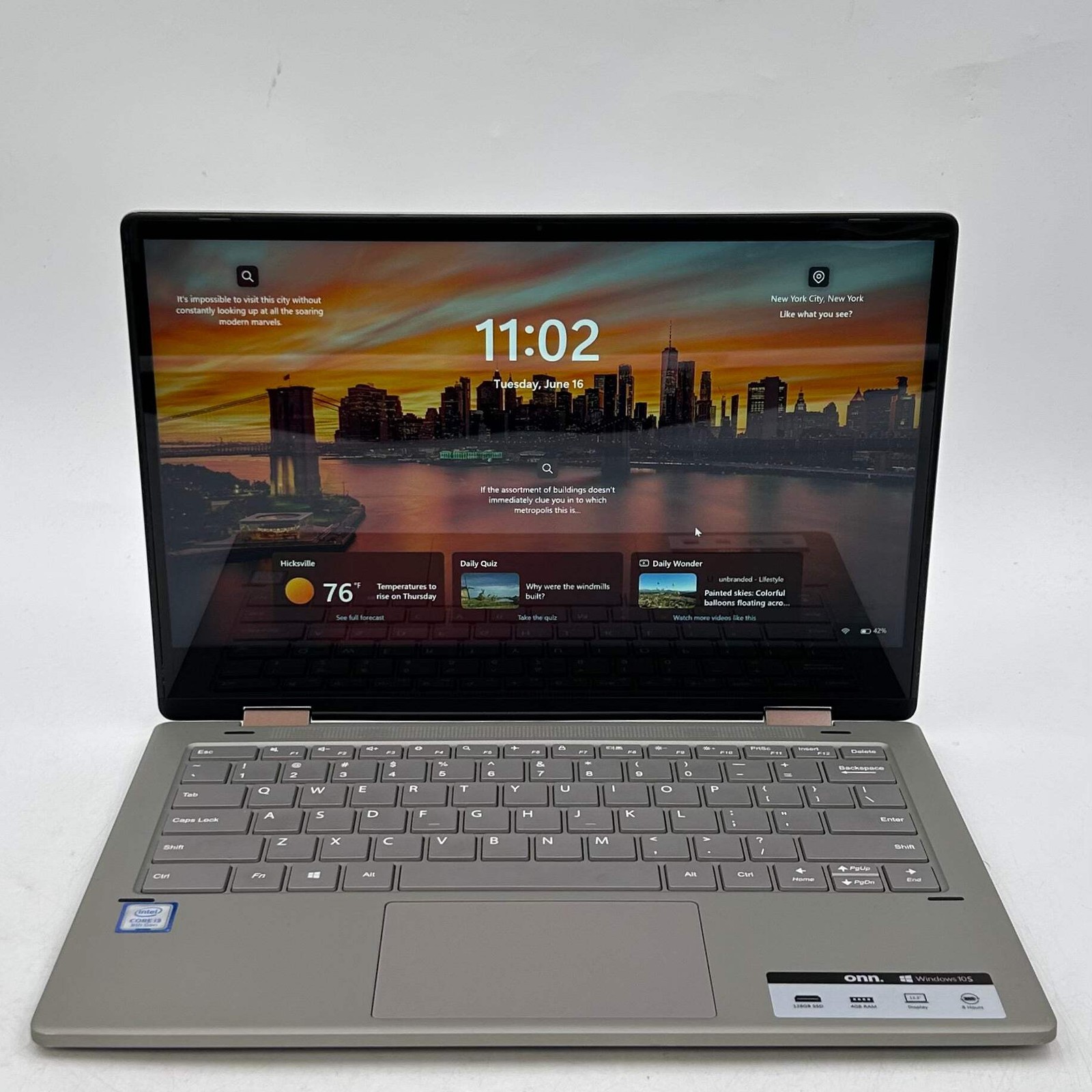 Onn Laptop 100002434 13.3″ i3-8145U 2.1GHz 4GB RAM 128GB SSD