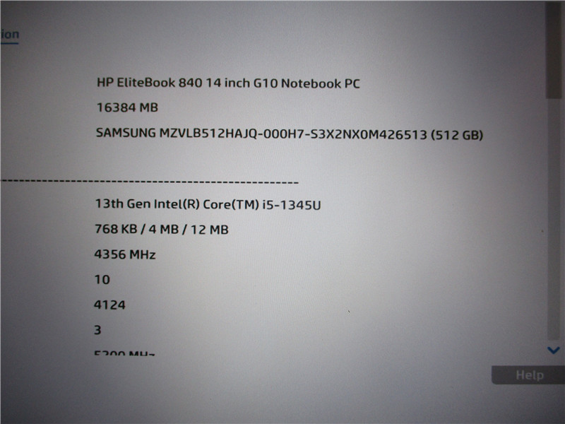 HP EliteBook 840 G10 Laptop i5-1345U 16GB 512GB SSD Win 11 COA Grade C