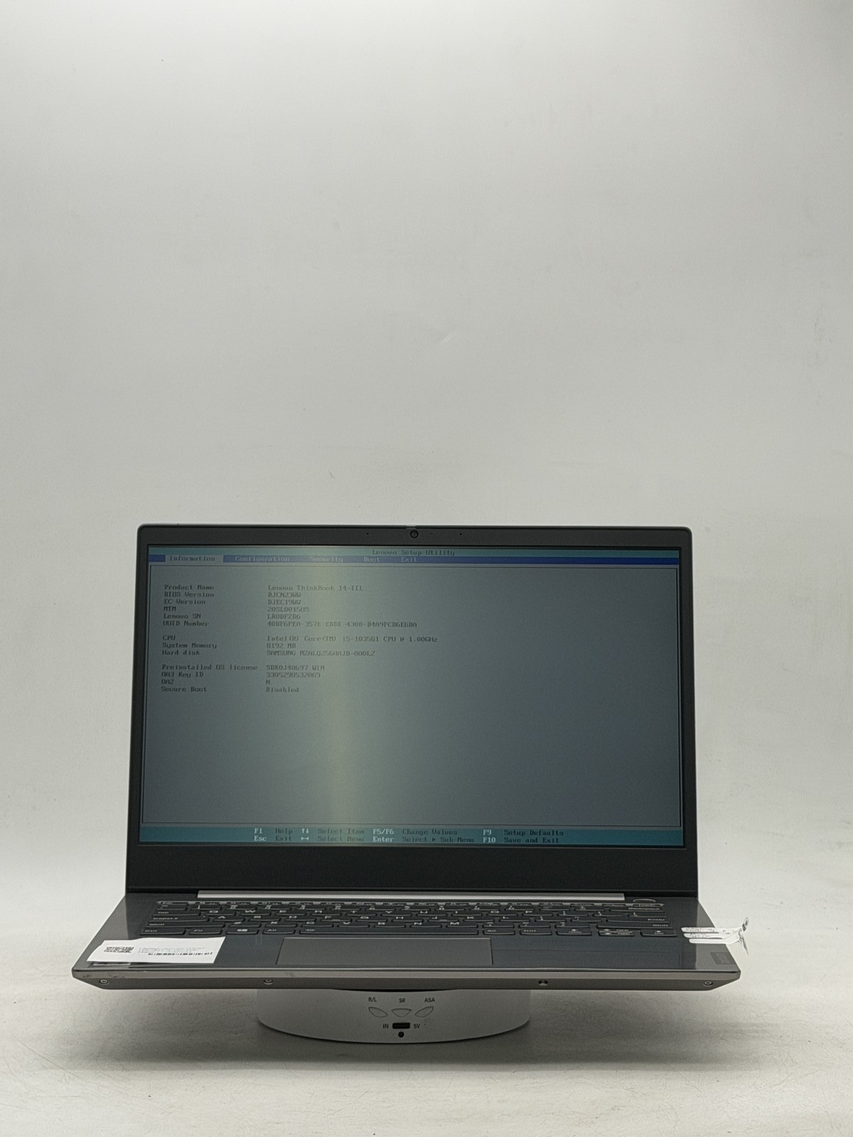 Lenovo ThinkBook (14-IIL) 14in i5-1035G1 8GB 256GB No OS {READ}