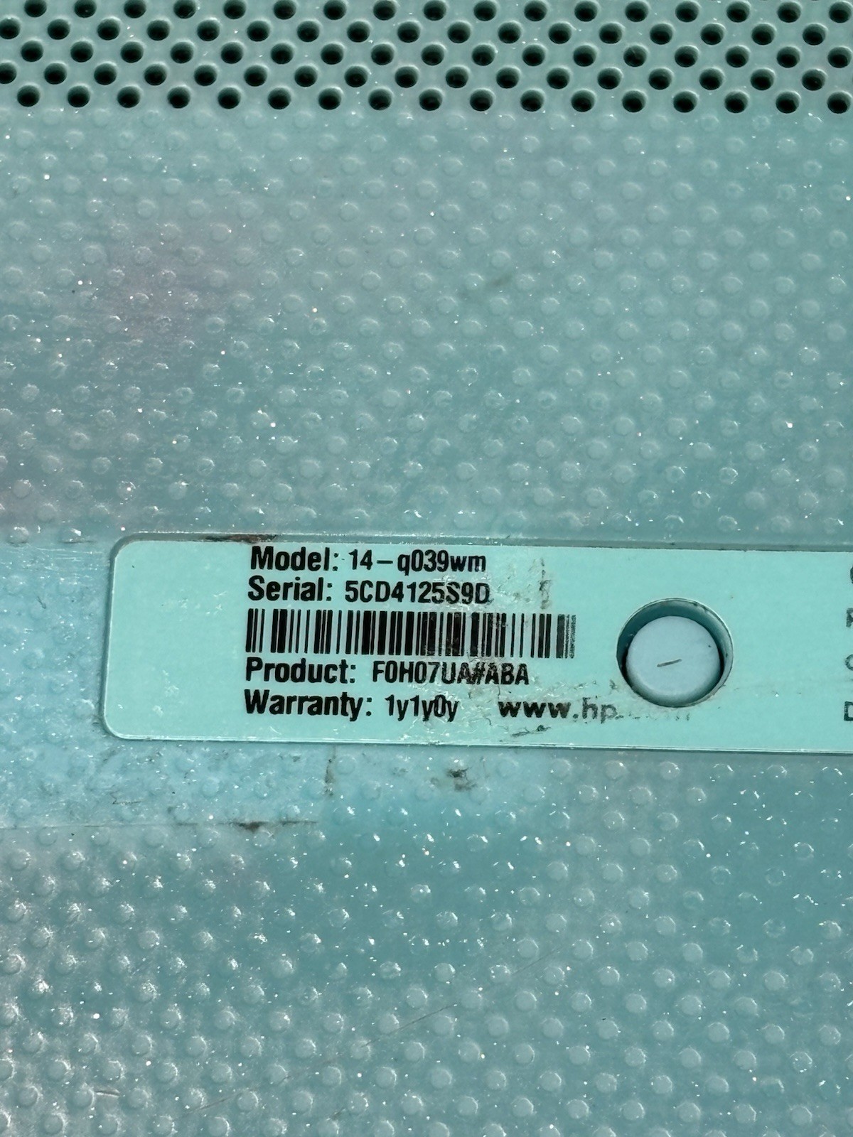 HP Chromebook 14-q039wm Intel Celeron2955u1.4 GHz Untested