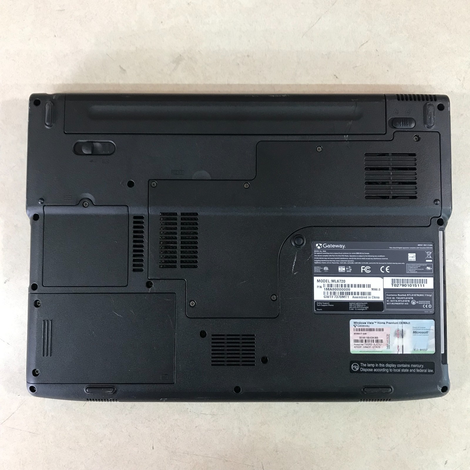 Gateway MA8 Retro Gaming Laptop Pentium D 1.46GHz 2GB RAM (Windows 7 Pro)