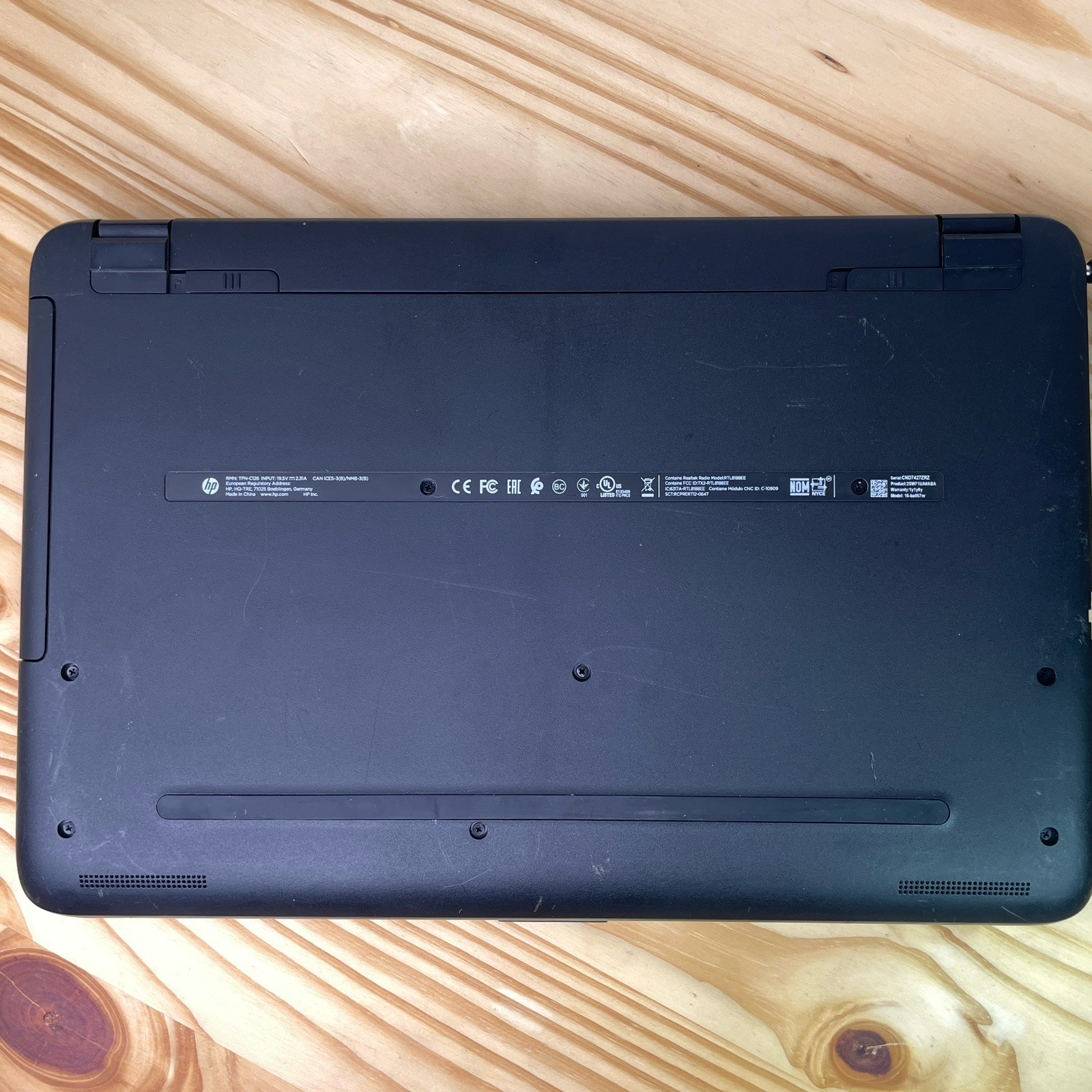 Hp Notebook 15ba057nr 15.6 Inch Laptop 4GB Ram 1TB 2.2GHz Windows 10 -Bad Batt