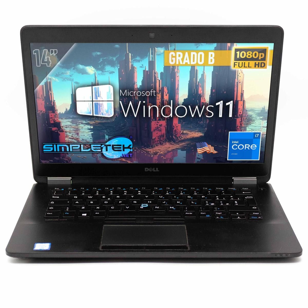 Dell E7470 I7 14″ Windows 11 Pro Laptop 8gb 120gb Lay Refurbished