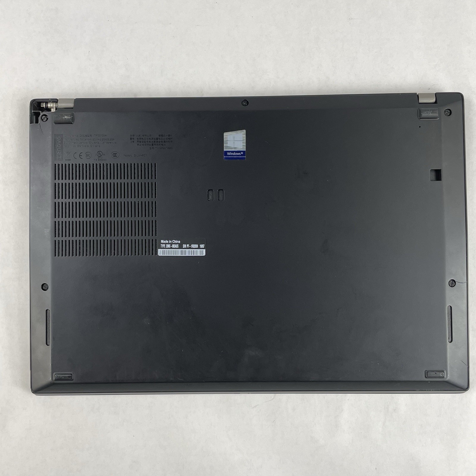 Lenovo ThinkPad T490s 14″ i5-8365U 1.60 GHz 8 GB RAM No SSD/OS/AC – Bad Corner
