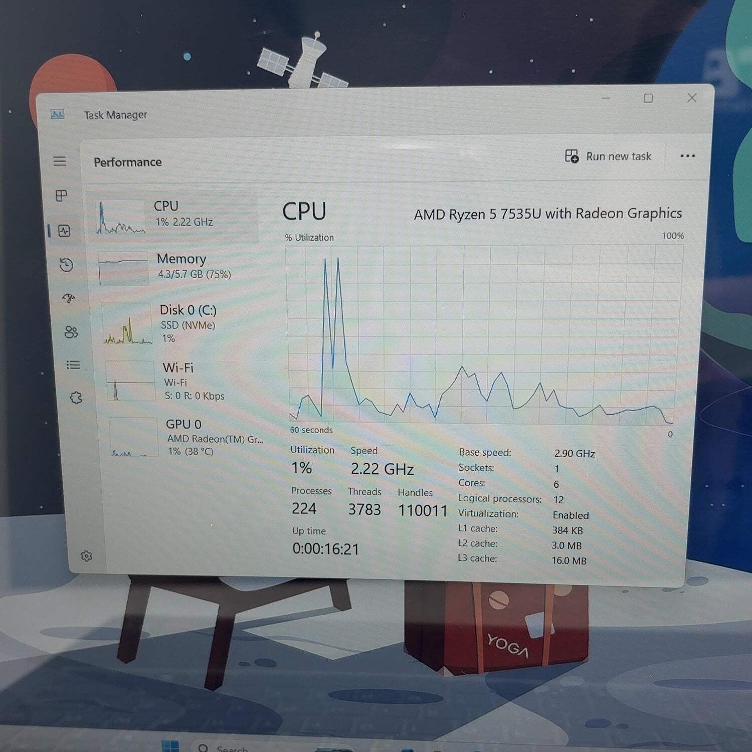 Lenovo Yoga 7 2-in-1 16ARP8 16″ Ryzen 5 7535U 2.9GHz 8GB RAM 512GB SSD Broken