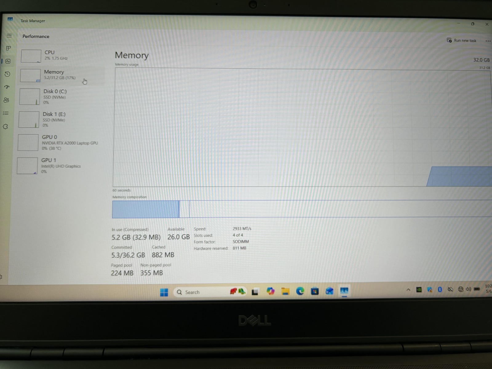 Dell Precision 7560 16″ Core i7- 11850H 32GB RAM 1TB NVMe NVIDIA RTX A2000 GPU