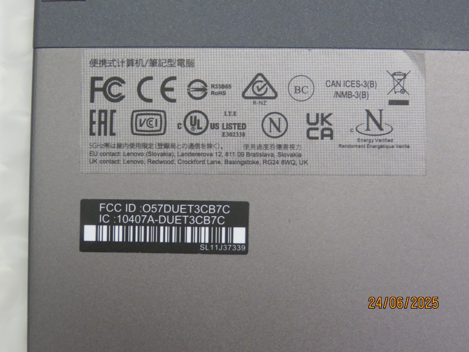 LENOVO CHROMEBOOK DUET 3 MEDIATEK PROCESSOR 4GB RAM 128GB STORAGE [DS23]