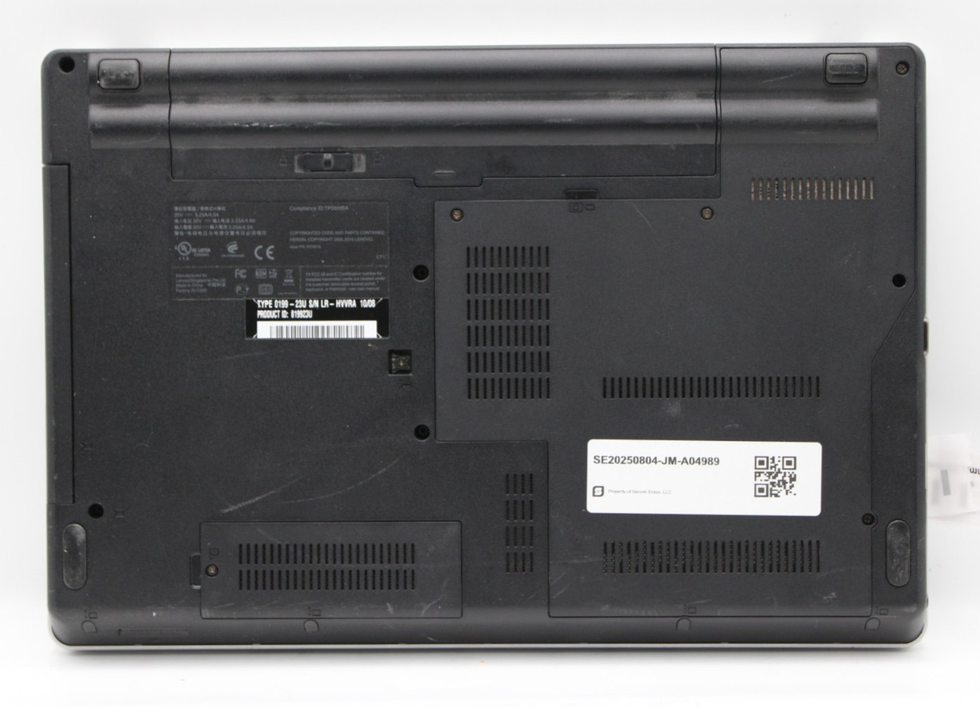 Lenovo ThinkPad Edge AMD TurionX2-P520@2.3GHz 8GB DDR3 NO STORAGE/OS*USD/TSTD*
