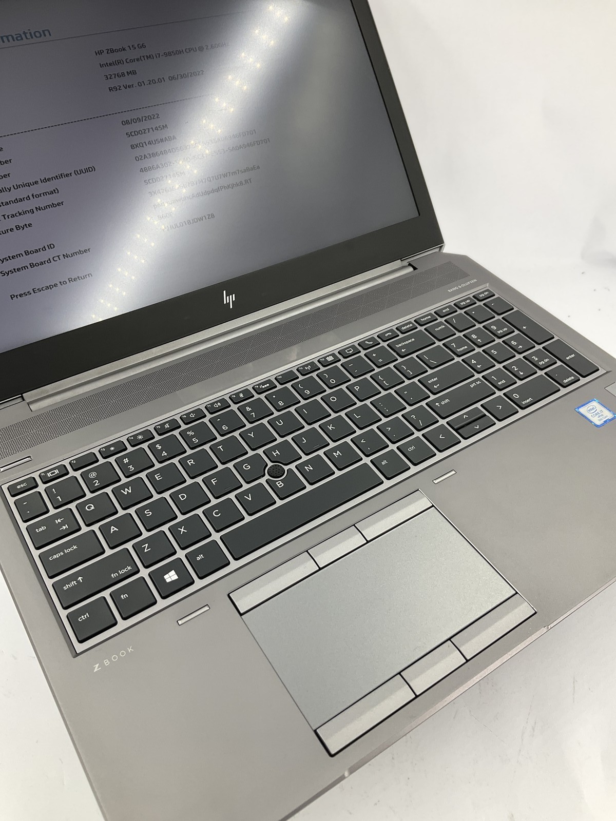 HP Zbook 15 G6 15.6″ Core i7-9850H 512GB 32GB B Win 11 Pro T1000