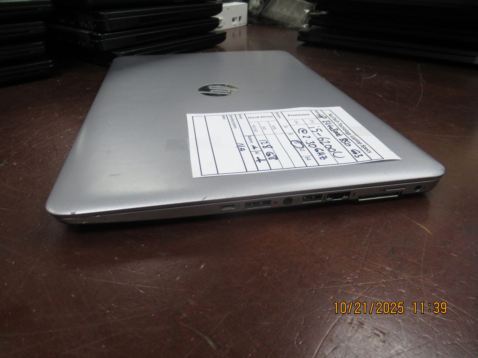 HP EliteBook 850 G3 15.6″ i5 6200U 2.30GHz 16GB 128GB M2SSD Laptop +AC [NO OS]