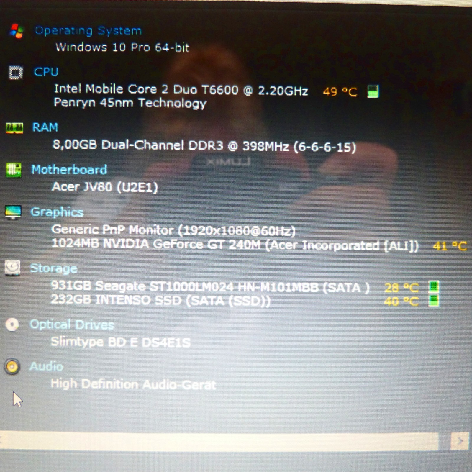 Acer 8735 Cinema Monster 18″ GEMSTONE 1TB HDD SSD Windows 10 Pro GeForce HDMI