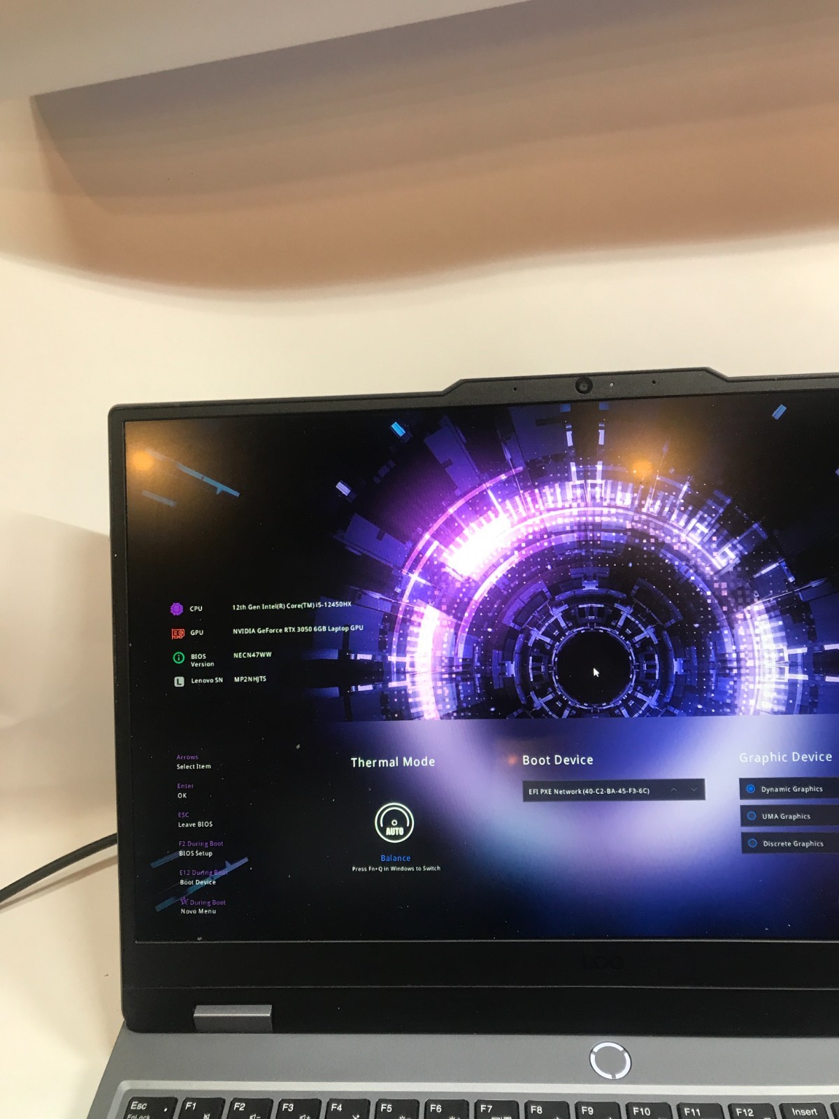 Lenovo LOQ 15IAX9 15″ Intel Core i5-12450HX NO RAM NO SSD/OS RTX 3050 For Parts