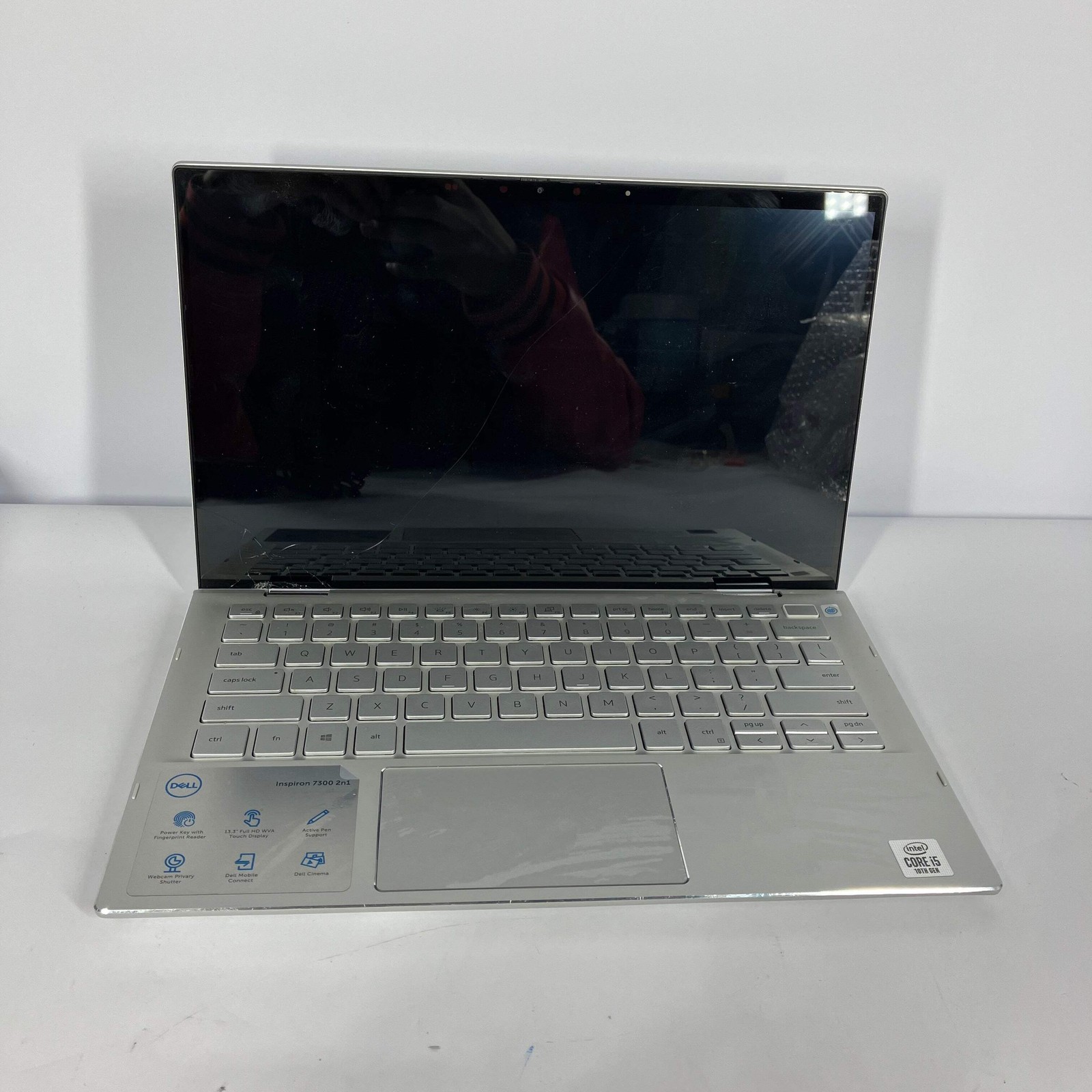 Broken Dell Inspiron 7300 13.3″ i5-10210U 1.6GHz 8GB RAM 512GB SSD Cracked Scree