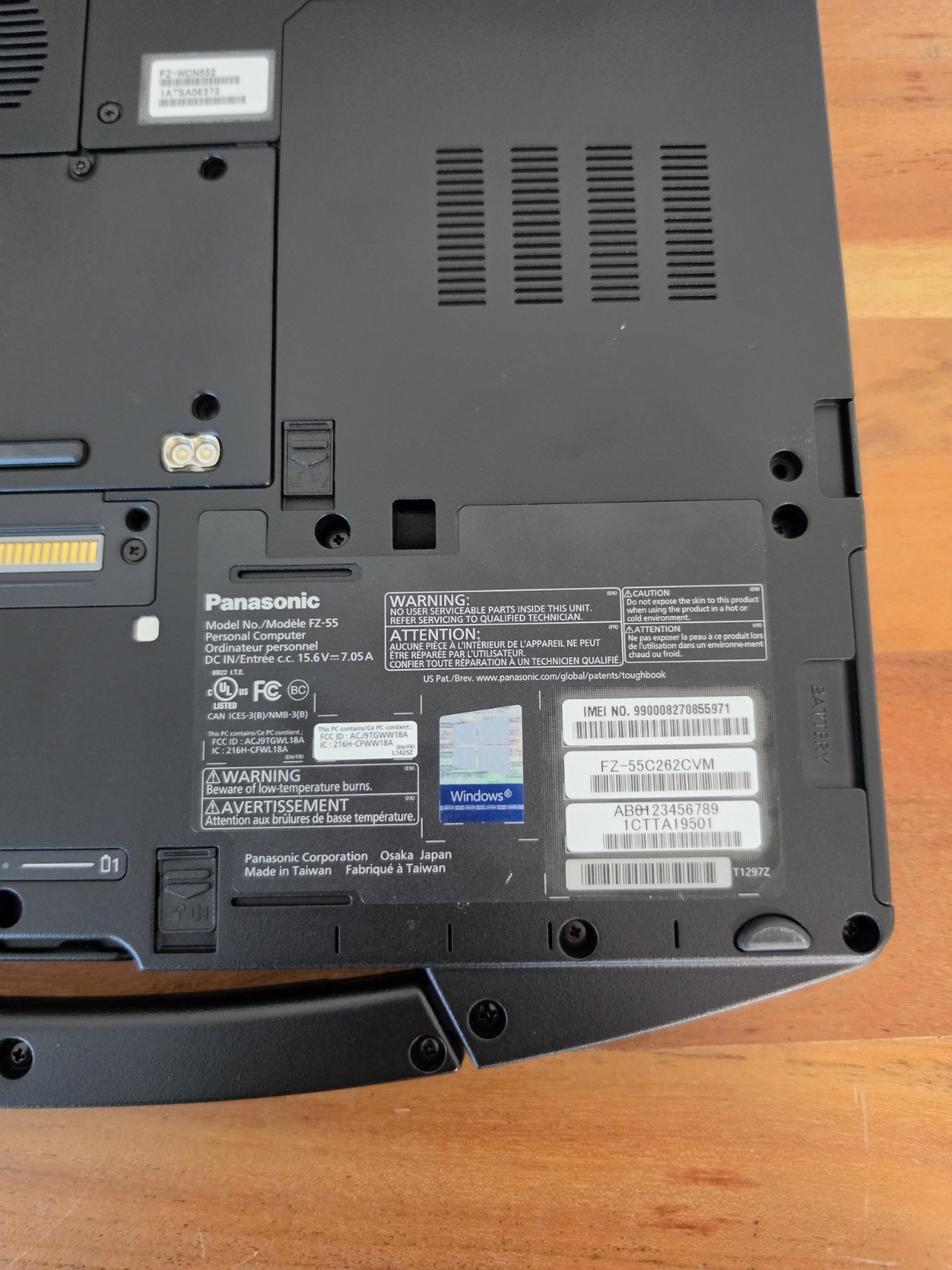 Panasonic Toughbook FZ-55 i5-8365U 16GB RAM 1TB S GPS 70 HOURS 16GB RAM 1TB SSD